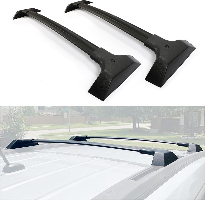ECOTRIC Aluminum Roof Rack Cross Bars for 2009-2017 Chevy Traverse - Luggage Cargo Carrier (1 Pair) - Image 1
