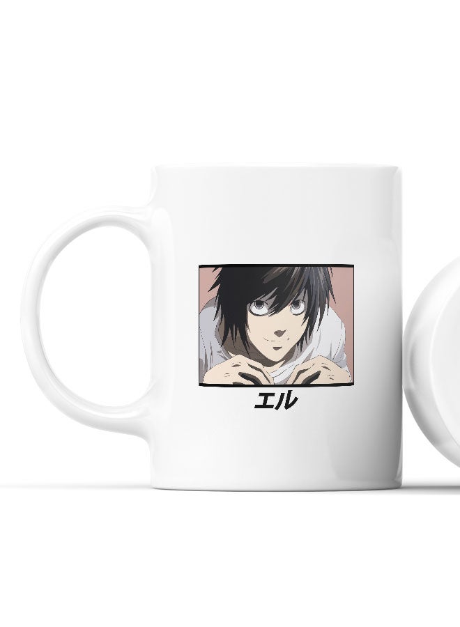 LIT Death Note Mug Death Note Anime Mug for Coffee Japanese Comic Style Manga Gift Mug Cute Eru L Lawliet-Kira - Image 2