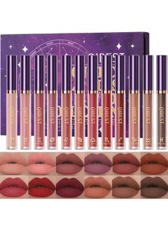 LuckNest 12Pcs Matte Liquid Lipstick Makeup Set Long Lasting Waterproof Velvet Lip Gloss High Pigmented Lip Makeup Gift Sets For Girls And Women  - Image 2
