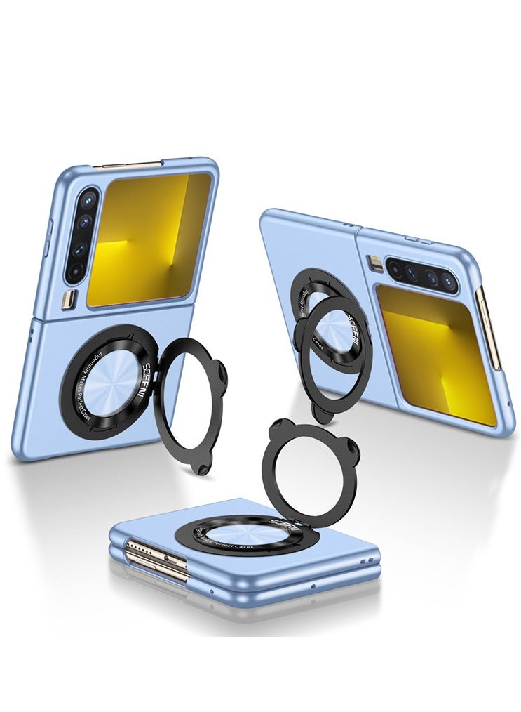 general Huawei PuraX Foldable Slim Phone Case with Rotating Bear Ring Stand fashion Anti-Fall Business Shell