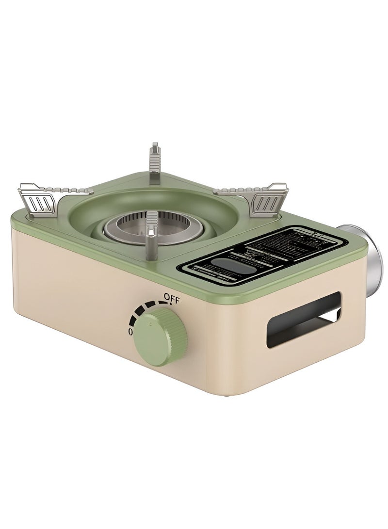 SMARTX Luxury 3200W Mini Portable Solo Backpack Hiking Camping Butane Coffee Gas Stove Gas Burner | Mini Camping Stove | Outdoor Camping Stove | Integrated Automatic Electronic Ignition | Precise Knob Control | Durable High-Quality Steel and Aluminum Alloy | Wide Stand and Stable Base Design - Image 1