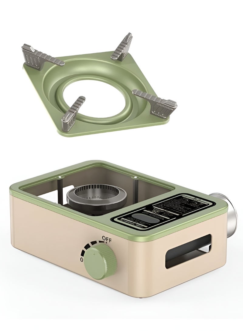 SMARTX Luxury 3200W Mini Portable Solo Backpack Hiking Camping Butane Coffee Gas Stove Gas Burner | Mini Camping Stove | Outdoor Camping Stove | Integrated Automatic Electronic Ignition | Precise Knob Control | Durable High-Quality Steel and Aluminum Alloy | Wide Stand and Stable Base Design - Image 3