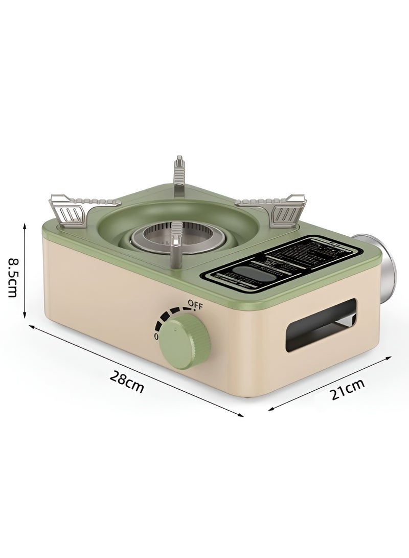 SMARTX Luxury 3200W Mini Portable Solo Backpack Hiking Camping Butane Coffee Gas Stove Gas Burner | Mini Camping Stove | Outdoor Camping Stove | Integrated Automatic Electronic Ignition | Precise Knob Control | Durable High-Quality Steel and Aluminum Alloy | Wide Stand and Stable Base Design - Image 2