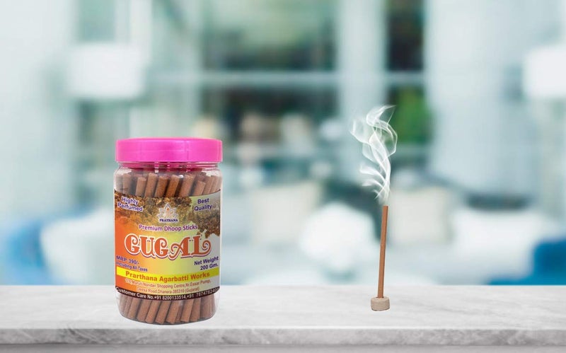 PRARTHANA Guggal Premium Dhoop Sticks 2 Jar Charcoal FreePollution Free 400gm Dhup battiDhoop batiAgarbatti - Image 3