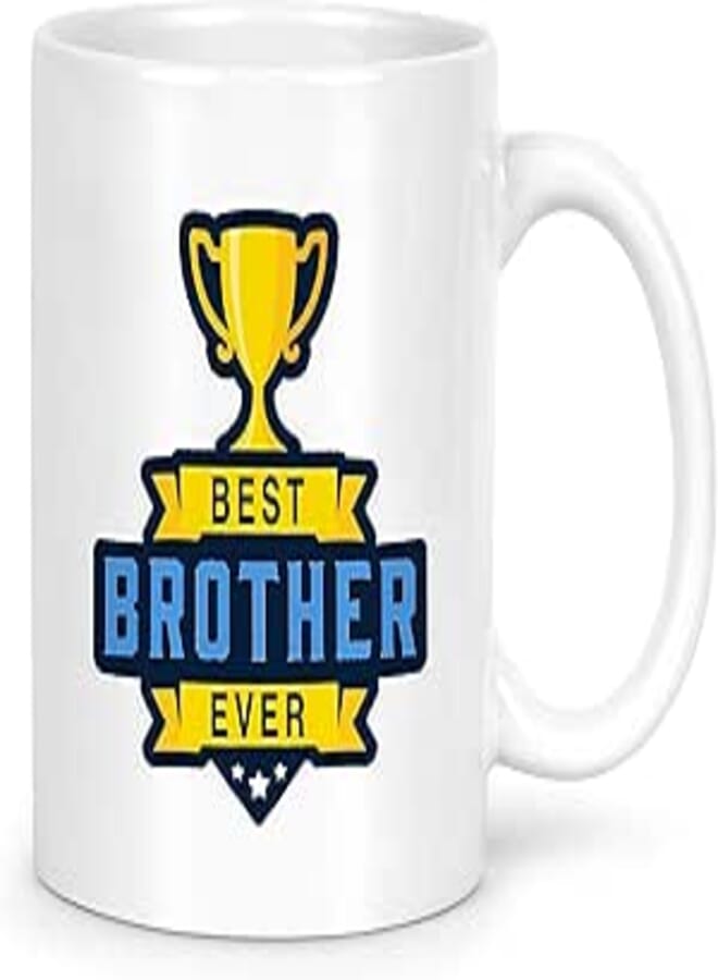 iDream Ceramic Coffee Mug Quote Printed - Best Brother Ever (330 ml)