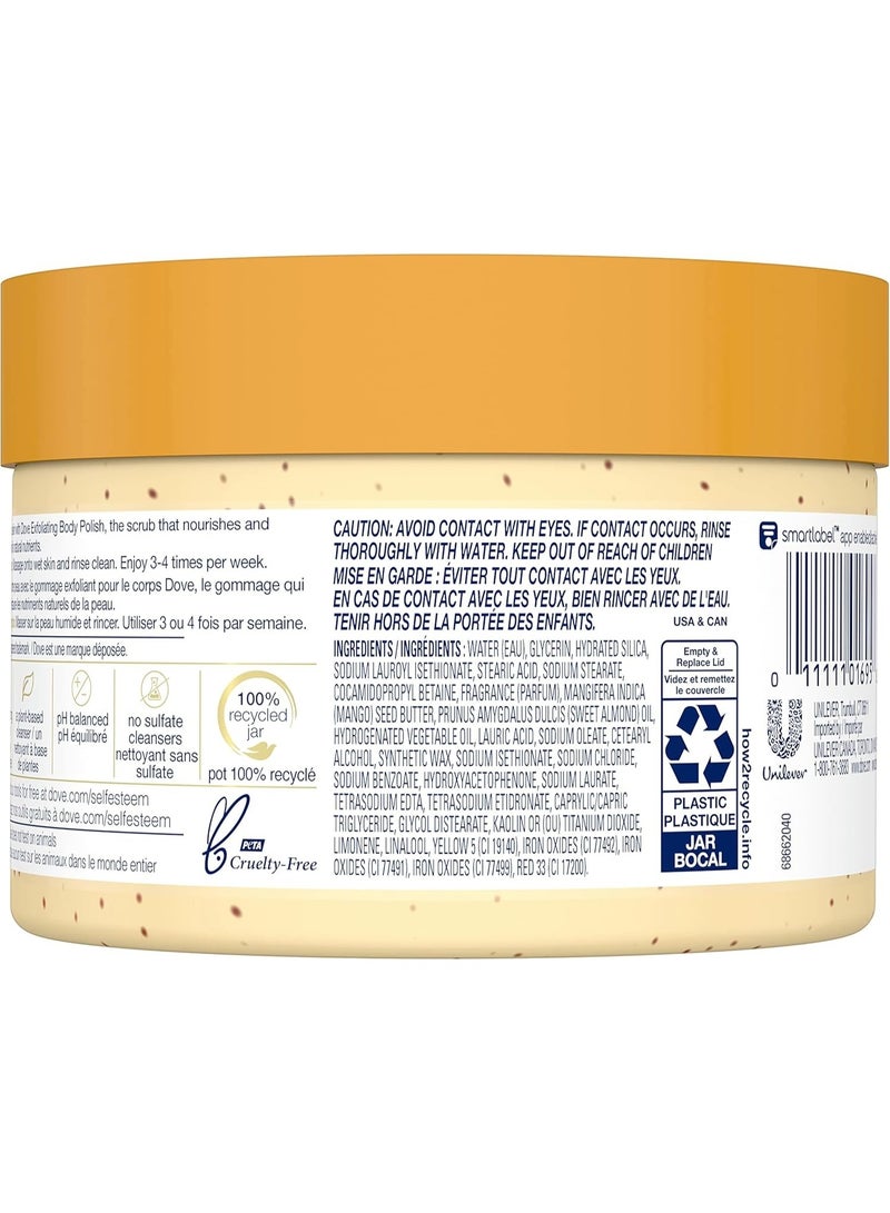 Dove Crushed Almond & Mango Butter Exfoliating Body Polish Scrub - 10.5 fl oz - Image 4