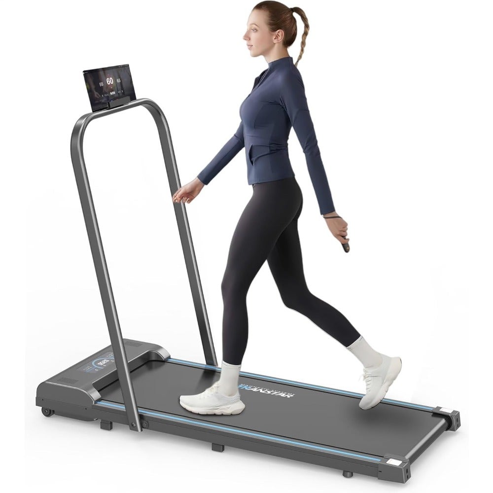 Foldable Treadmill, 300 lb Capacity Walking Pad 2.5HP Under Desk, Portable Treadmill for Home and Office, 2 in 1 with Remote Control, LED Display