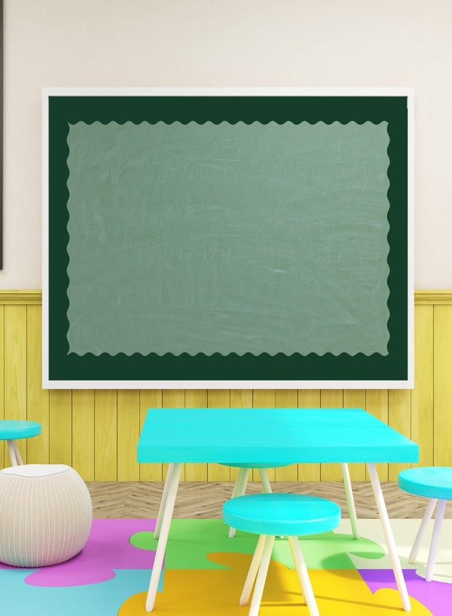 وولاين حواف لوحة إعلانات خضراء من والين، بطول 131.2 قدم، 4 لفات، ألوان خضراء متدرجة، شرائط لوحة إعلانات مقطوعة مسبقًا، زينة لوحة إعلانات ملفوفة ليوم القديس باتريك، مناسبة للمدارس والفصول الدراسية والمكاتب والسبورات. - Image 5