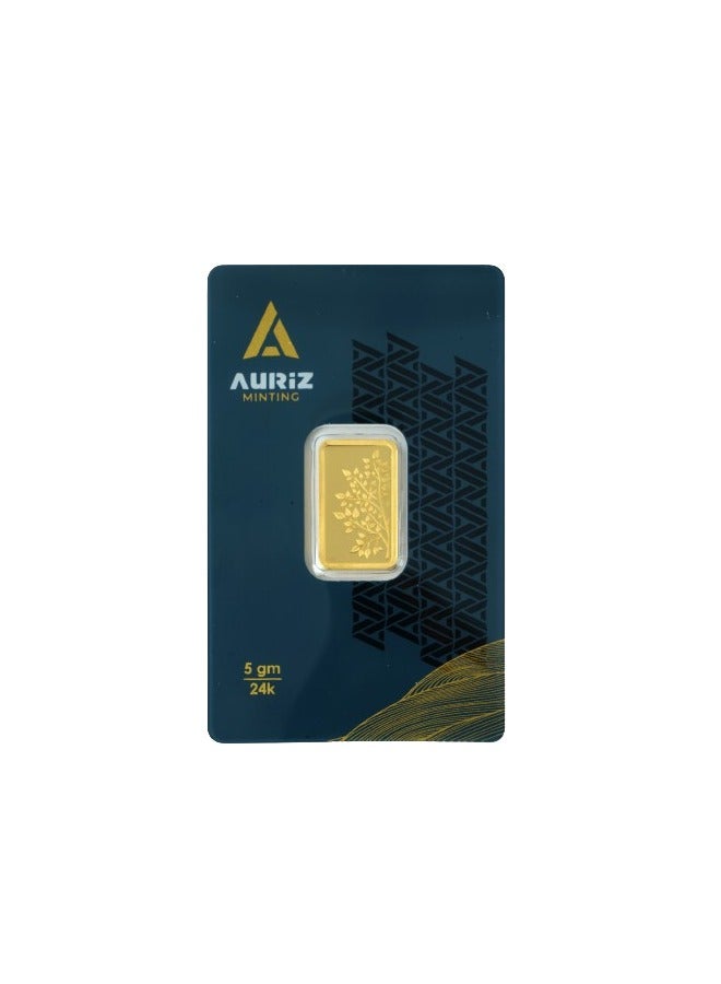 AURIZ MINTING RAK GOLD 24K 5 Grm Gold Bar (9999) - 5 gram 