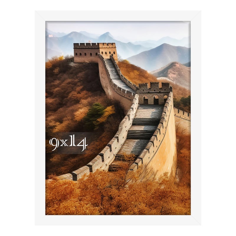 Picrit 9x14 صورة إطار الصورة إطار صورة لعرض تثبيت الجدار الأبيض - Image 1