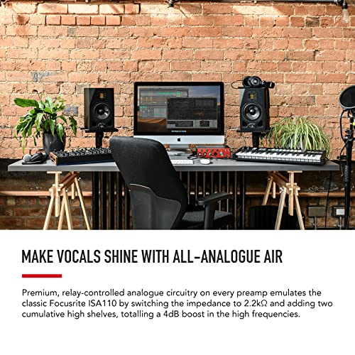 Focusrite Clarett+ 4Pre USB Studio-Grade Audio Interface for Music Makers — Four Low-Noise, Low-Distortion Mic Preamps providing True-To-Life Sound - Image 2