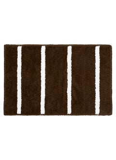 Status Contract Anti-Skid Microfiber Water Absorbant/Soaking Washable Doormat for Bathroom/Entrance/Kitchen/Bedside/Door/Living-Room/Prayer Room Bath Mat-Brown, 38 X 58 Cm  - Image 2