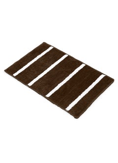 Status Contract Anti-Skid Microfiber Water Absorbant/Soaking Washable Doormat for Bathroom/Entrance/Kitchen/Bedside/Door/Living-Room/Prayer Room Bath Mat-Brown, 38 X 58 Cm  - Image 3