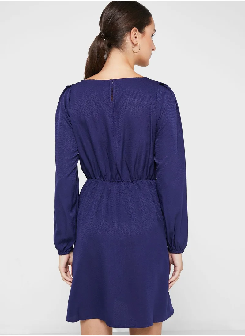 VERO MODA Puff Sleeve Tiered Dress