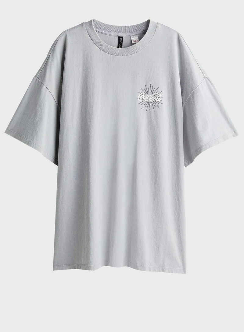 H&M Printed Oversized T-Shirt