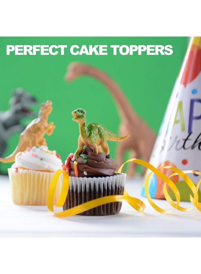 Prextex PREXTEX Mini Dinosaur Figures Toys Box (12 Count) | Best for Party Favors Easter Eggs Filler Plastic Small Cupcake/Cake Toppers  - Image 5