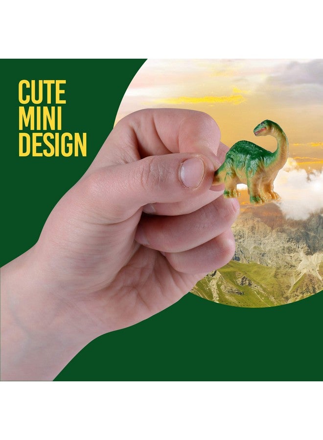 Prextex PREXTEX Mini Dinosaur Figures Toys Box (12 Count) | Best for Party Favors Easter Eggs Filler Plastic Small Cupcake/Cake Toppers  - Image 2