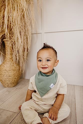 Copper Pearl 4 Pack Soft Cotton Baby Bibs for Drooling and Teething, Absorbent Drool Bibs for Baby Girl and Boy, Adjustable to Fit Newborns to Toddlers, Tons of Styles (Haven) - Image 2