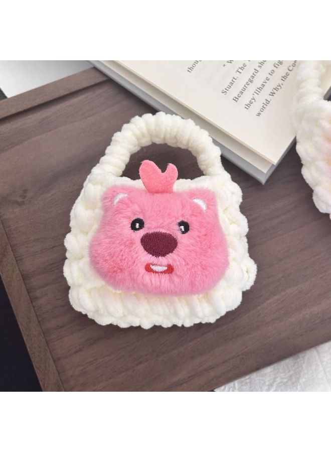 Cartoon Sanrio Kitty Coin Purse Pendant Keychain Backpack Hanging Ornaments Stall Small Jewelry Headset Bag Hanging Ornaments-Color:Beaver-wool Bag - Image 1