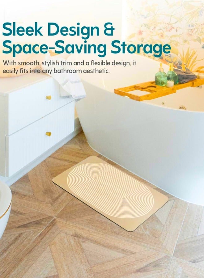 Chase Up Shower Bath Mat – Quick-Dry, Super Absorbent with Anti-Slip Backing, Soft & Skin-Friendly, Easy to Clean, Wear-Resistant, Roll-Up Storage, Ideal for Bathroom, Bathtub, or Shower Floor - Image 2