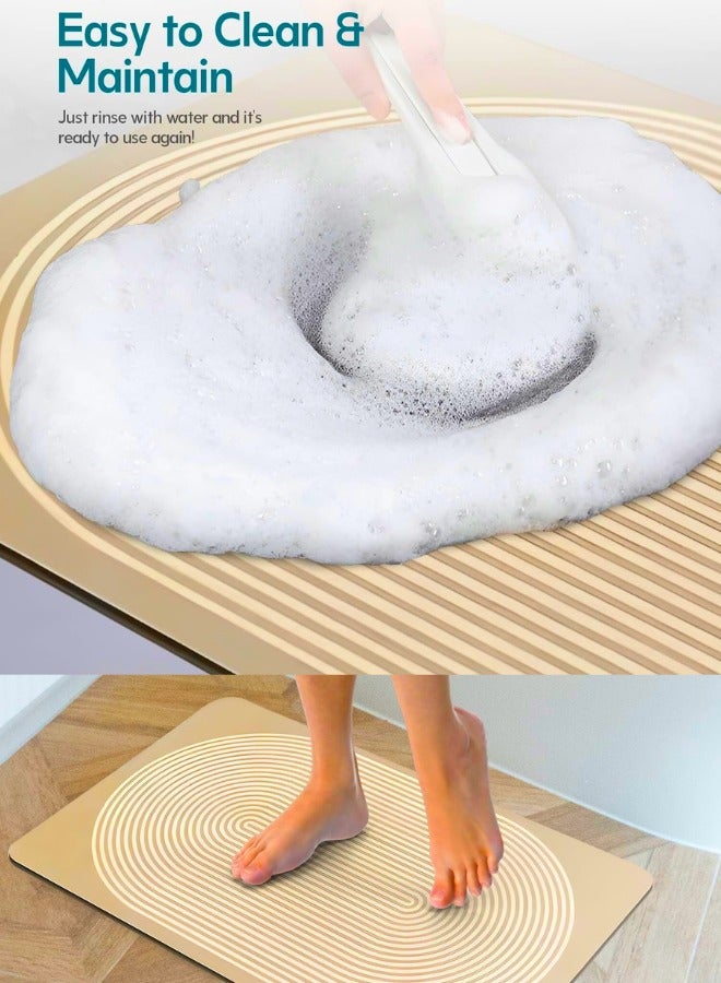 Chase Up Shower Bath Mat – Quick-Dry, Super Absorbent with Anti-Slip Backing, Soft & Skin-Friendly, Easy to Clean, Wear-Resistant, Roll-Up Storage, Ideal for Bathroom, Bathtub, or Shower Floor - Image 3