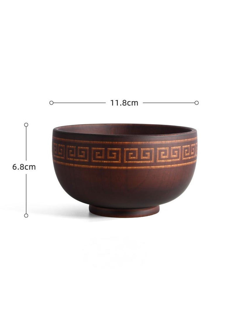 general 5-Piece Wooden Bowl Wooden Milk Tea Bowl  - Image 2