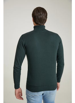 D'S DAMAT Regular Fit Khaki Cotton Blend Turtleneck Knitwear Sweater 5HF06ORT12007  - Image 4