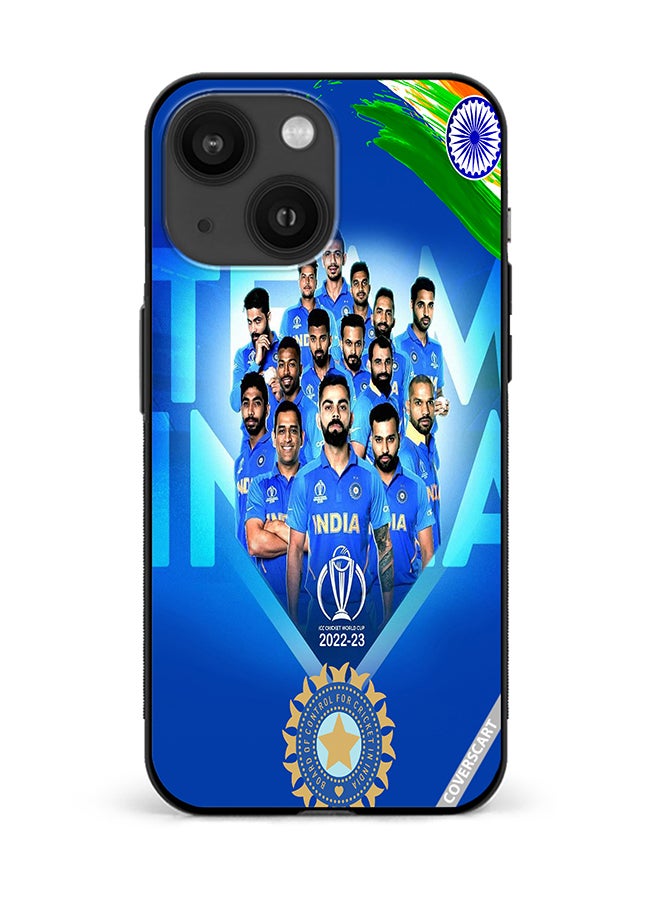 غطاء حماية لجهاز آبل آيفون 14 بتصميم لاعبي الهند متعدد الألوان