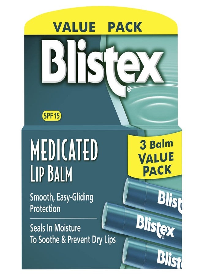 Blistex Medicated Lip Balm, 0.15 Ounce, 3 Count & Gold Bond Healing Hand Cream, 3 oz., With Aloe, Moisture That Lasts Through Handwashing - Image 2