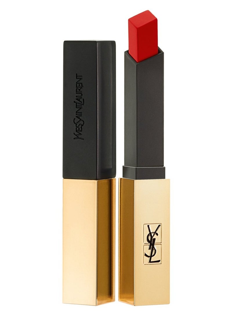 ایو سن لوران مجموعة أحمر الشفاه غير اللامع من أف سان لوران، بيور كوتور ريد ذا سليم - أحمر شفاه غير لامع يدوم طويلاً ومريح - 20 كارمن كاتش - Image 1