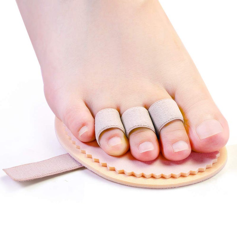 Welnove Toe Straightener Hammer Toes Corrector Pack of 2 3 Holes for Claw Toe Mallet Toe Contracted Toe and Cured Toe Hammer Toe Splint