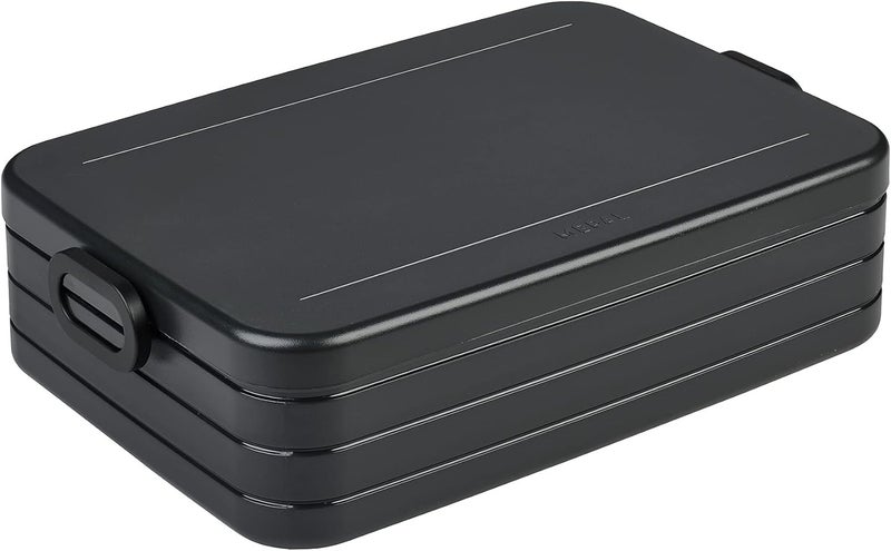 Mepal Lunch Box Large - Lunch Box to Go - for 4 Sandwiches or 8 Slices of Bread - Snack & Lunch - Adults - Nordic Black - Image 1