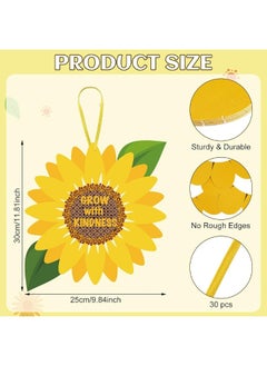 Patelai 30 Be Kind Sunflower Craft Kit for Kids, Sunflower Classroom Craft Kits, Make Your Own DIY Crafts, Easy to Assemble Sunflower Craft Kits, Sunday School Fun Classroom Activities Kit for Preschool  - Image 3
