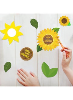 Patelai 30 Be Kind Sunflower Craft Kit for Kids, Sunflower Classroom Craft Kits, Make Your Own DIY Crafts, Easy to Assemble Sunflower Craft Kits, Sunday School Fun Classroom Activities Kit for Preschool  - Image 2