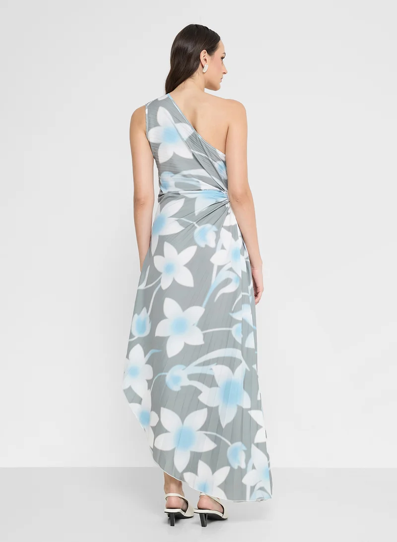 ايلا One Shoulder Printed Dress
