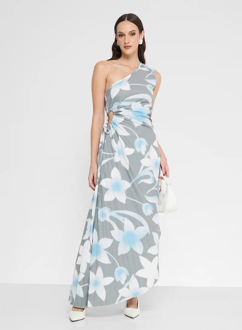 ايلا One Shoulder Printed Dress
