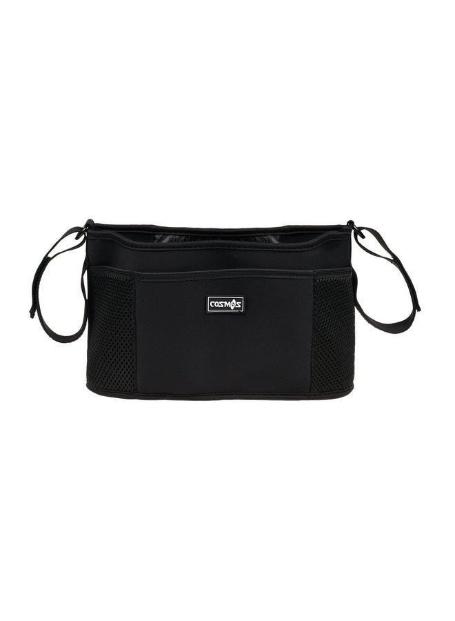CM Stroller Organizer Diaper Bag Stroller Accessories Pack With Drink Holders And Zipped Pockets For Baby Stroller Car Shopping Cart. Fits All Major Strollers. (Black) - Image 3