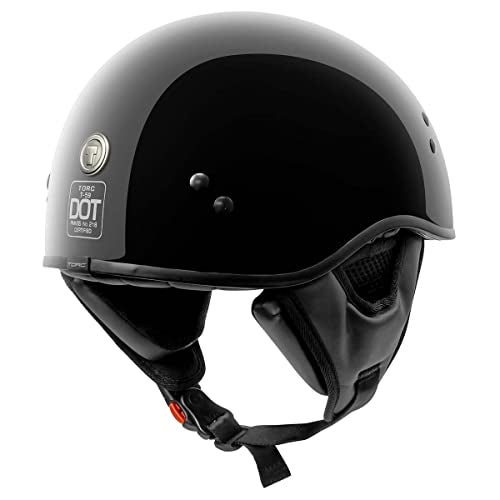 TORC T-59 Half Helmet (Gloss Black - X-Small) - Image 2