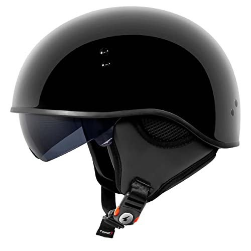 TORC T-59 Half Helmet (Gloss Black - X-Small) - Image 3
