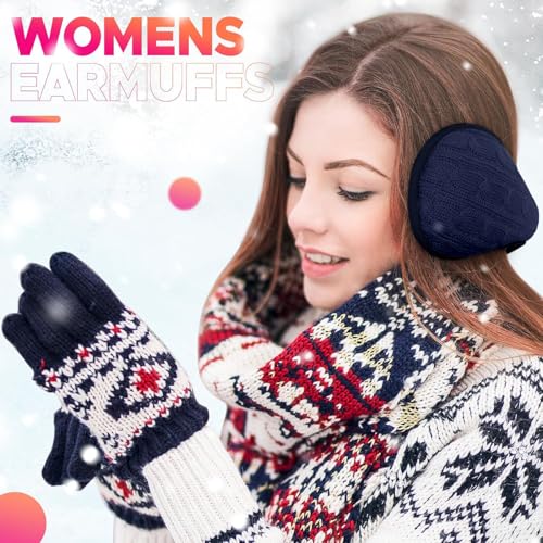 NORTHWIND Winter ear muffs for men, ear muffs for women, ear cover for winter Behind The Head Style Winter Earmuffs for Men & Women Adjustable (Navy) - Image 4