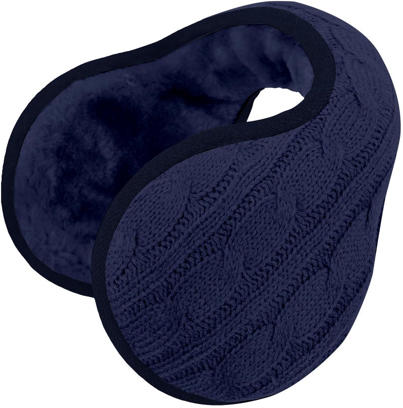 NORTHWIND Winter ear muffs for men, ear muffs for women, ear cover for winter Behind The Head Style Winter Earmuffs for Men & Women Adjustable (Navy) - Image 1