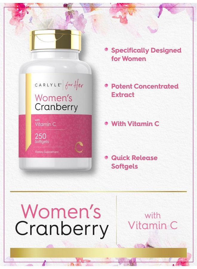Carlyle حبوب كارلايل التوت البري للنساء | 250 كبسولة لينة | مكمل مع فيتامين C | خالي من الكائنات المعدلة وراثيًا، خالي من الغلوتين | لها - Image 4