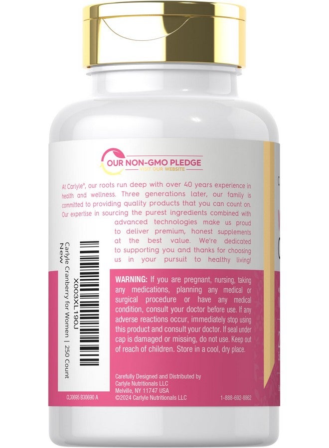 Carlyle حبوب كارلايل التوت البري للنساء | 250 كبسولة لينة | مكمل مع فيتامين C | خالي من الكائنات المعدلة وراثيًا، خالي من الغلوتين | لها - Image 3