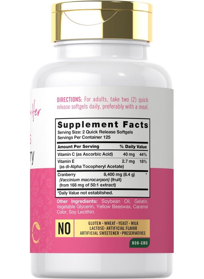 Carlyle حبوب كارلايل التوت البري للنساء | 250 كبسولة لينة | مكمل مع فيتامين C | خالي من الكائنات المعدلة وراثيًا، خالي من الغلوتين | لها - Image 2