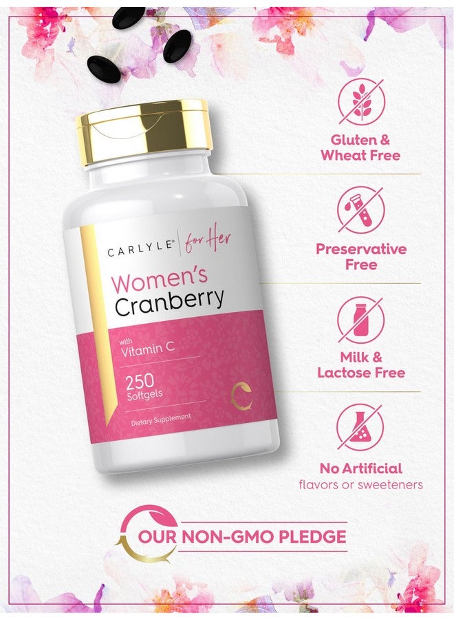 Carlyle حبوب كارلايل التوت البري للنساء | 250 كبسولة لينة | مكمل مع فيتامين C | خالي من الكائنات المعدلة وراثيًا، خالي من الغلوتين | لها - Image 5