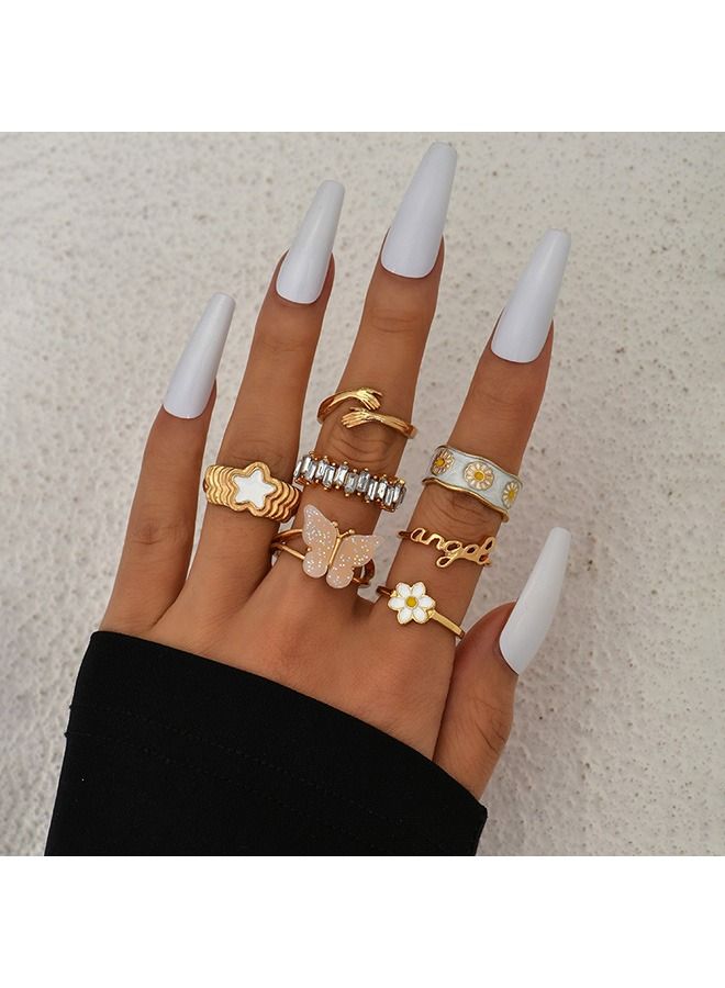 7-Piece Butterfly Star Ring Set - Image 4