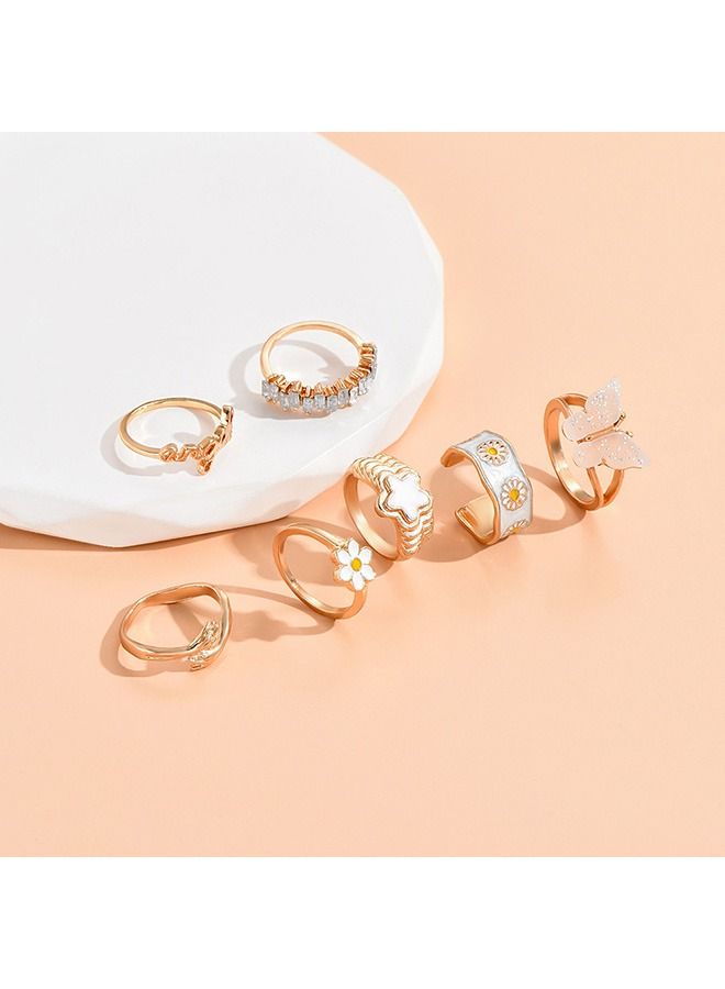 7-Piece Butterfly Star Ring Set - Image 3