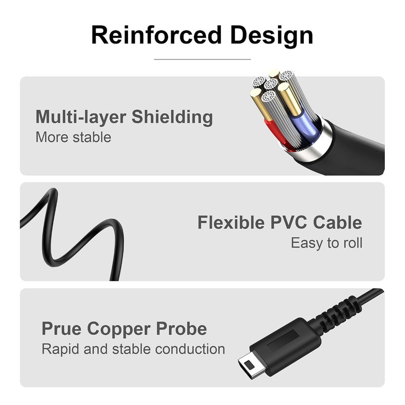 eWINNER DS Lite USB Charger Cable/Power Charging Cord Compatible with Nintendo DS Lite/NDSL, 3.9 ft/120CM (ONLY for NDSL) - Image 5