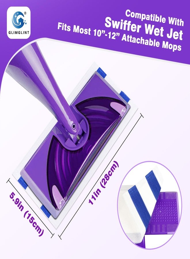 GLIMGLINT Mop Pad Refills Compatible with Swiffer Wet Jet, 4-Layer Thickened & Super Absorbent, WetJet Pads Refills, Cleaning Pads, Disposable Dry Floor Mop Pads, 64 Count - Image 2