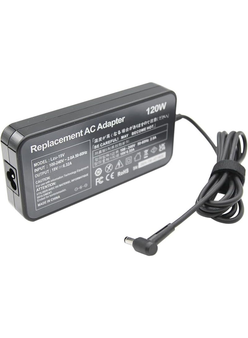 Terabyte 120W Charger UK Plug laptop adapter for ASUS 19V 6.32A 5.5 * 2.5mm for FX504 UX510UW N56J N56VM N750 N500 G50 X750JA PA-1121-28 N53S N55 for ROG GL552VW GL752VW Laptop with Charging Cable - Image 5